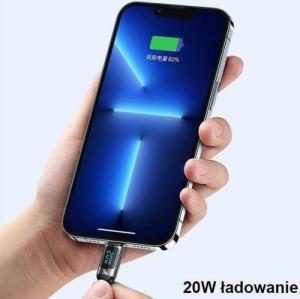 Kabel USB Usams USB-C - Lightning 1.2 m Biały (6958444975443) 4