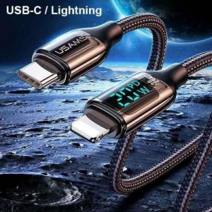 Kabel USB Usams USB-C - Lightning 1.2 m Biały (6958444975443) 5