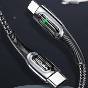 Kabel USB Usams USB-C - Lightning 1.2 m Czarny (6958444973111) 2
