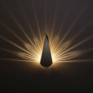 Kinkiet Abigail LAMPA ścienna ORIGAMI PAWN-G Abigali metalowa OPRAWA kinkiet LED 3W 3000K paw złoty 2