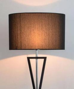 Lampa podłogowa Abigail LAMPA podłogowa SANDGLASS FSG-B-E27 Abigali stojąca OPRAWA abażurowa czarna 3