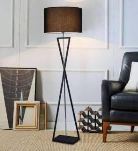 Lampa podłogowa Abigail LAMPA podłogowa SANDGLASS FSG-B-E27 Abigali stojąca OPRAWA abażurowa czarna 8