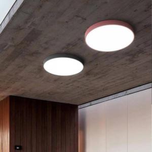 Lampa sufitowa Abigail Plafoniera LAMPA sufitowa MODERN MD1001-30-HW Abigali metalowa OPRAWA plafon LED 20W 3000K okrągły czarny 2