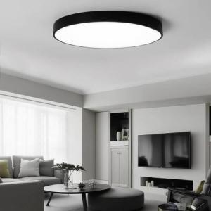 Lampa sufitowa Abigail Plafoniera LAMPA sufitowa MODERN MD1001-30-HW Abigali metalowa OPRAWA plafon LED 20W 3000K okrągły czarny 3