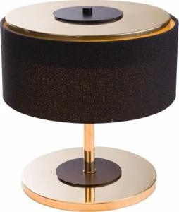 Lampa stołowa Amplex Gabinetowa lampka ELIA 0372 AMPLEX abażurowa czarna złota 1