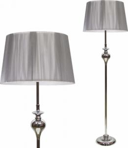 Lampa podłogowa Candellux Stojąca LAMPA podłogowa GILLENIA 51-11947 Candellux abażurowa OPRAWA klasyczna szara 1