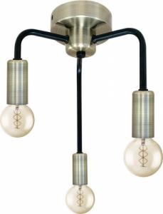 Lampa wisząca Candellux Loftowy plafon metalowy SAGA 33-01320 Candellux plafon do przedpokoju sticks czarne patyna 1
