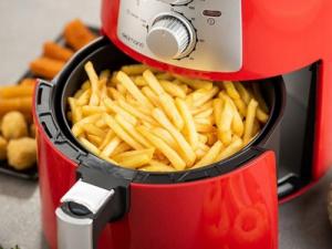 Frytkownica beztłuszczowa Delimano Wielofunkcyjna Frytownica Air Fryer Pro Czerwona Delimano 4