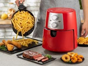 Frytkownica beztłuszczowa Delimano Wielofunkcyjna Frytownica Air Fryer Pro Czerwona Delimano 10