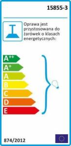 Lampa wisząca Globo LAMPA wisząca VARUS 15855-3 Globo szklana OPRAWA zwis kaskada kule balls złote przezroczyste 10