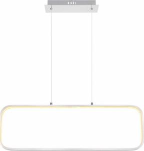 Lampa wisząca Globo Minimalistyczna LAMPA wisząca SILLA 67262H Globo prostokątny zwis LED 24W 3000K do salonu nikiel 1