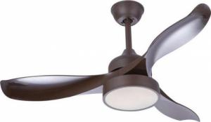 Lampa wisząca Globo LAMPA sufitowa RAMONA 03610 Globo metalowa OPRAWA wentylator LED 18W 4000K kawowy 3