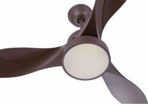 Lampa wisząca Globo LAMPA sufitowa RAMONA 03610 Globo metalowa OPRAWA wentylator LED 18W 4000K kawowy 4