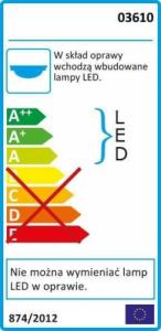 Lampa wisząca Globo LAMPA sufitowa RAMONA 03610 Globo metalowa OPRAWA wentylator LED 18W 4000K kawowy 8