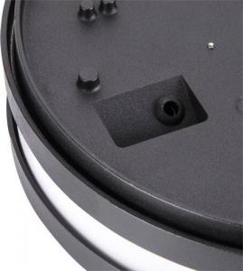 Kinkiet IDEUS Elewacyjna LAMPA ścienna SOLINA LED C 03837 Ideus okrągła OPRAWA hermetyczna LED 7,5W 4000K numer domu nad drzwi IP54 czarny 3