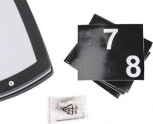 Kinkiet IDEUS LAMPA elewacyjna SOLINA LED L 03835 Ideus zewnętrzna OPRAWA ścienna LED 8W 4000K hermetyczna numer domu nad drzwi IP54 czarny 5