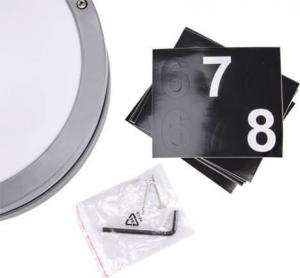 Kinkiet IDEUS Ścienna LAMPA zewnętrzna SOLINA LED C 03836 Ideus elewacyjna OPRAWA hermetyczna LED 7,5W 4000K numer domu nad drzwi IP54 szary 4