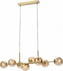 Lampa wisząca Italux Szklana LAMPA wisząca ERIMIDA PND-2244-8A-GD Italux modernistyczny ZWIS molekuły kule balls złote 1