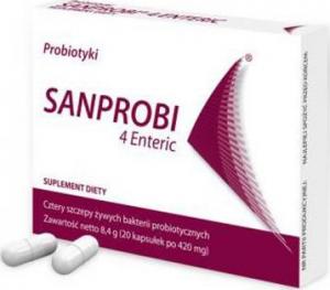 Sanprobi SANPROBI 4 ENTERIC PROBIOTYK 20 KAPS 1