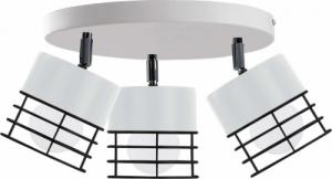 Lampa sufitowa KET Regulowana LAMPA sufitowa KET782 metalowa OPRAWA plafon druciane reflektorki białe czarne 1