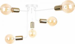Lampa sufitowa KET Loftowa LAMPA sufitowa KET1156 modernistyczna OPRAWA metalowe molekuły białe złote 1