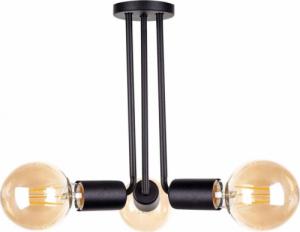 Lampa wisząca KET LAMPA sufitowa KET1176 metalowa OPRAWA loftowa sticks czarna 1