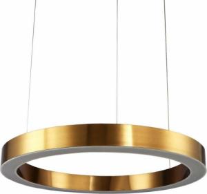 Lampa wisząca KKS Wisząca LAMPA okrągła KKST 8848-100 metalowa OPRAWA pierścień LED 76W 3000K zwis ring mosiądz 1