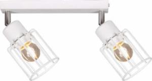 Lampa sufitowa Kaja Sufitowa LAMPA plafon K-4571 Kaja metalowa OPRAWA druciana regulowane reflektorki loft białe 1