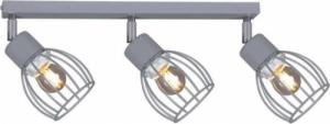 Lampa sufitowa Kaja Sufitowa LAMPA loftowa K-4586 Kaja metalowa OPRAWA druciany plafon reflektorek regulowany szary 1