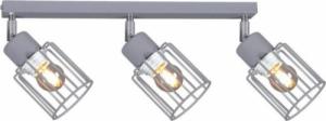 Lampa sufitowa Kaja Plafon LAMPA loftowa K-4582 Kaja metalowa OPRAWA druciana sufitowa regulowane reflektorki szare 1