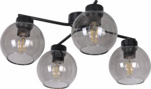 Lampa sufitowa Kaja LAMPA sufitowa K-2625 Kaja szklana OPRAWA loftowa czarna przydymiona 1