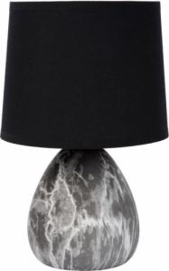 Lampa stołowa Lucide Abażurowa LAMPKA nocna MARMO 47508/81/30 Lucide stojąca LAMPA stołowa ceramiczna czarna 1