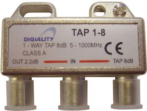 Digiality Rozdzielacz antenowy 1-Way Tap 8 dB split (4808) 1