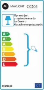 Lampa sufitowa MAXlight Plafon LAMPA sufitowa MONACO C0206 Maxlight kryształowa OPRAWA glamour crystal plafoniera złota przezroczysta 5