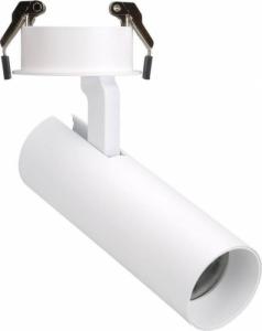 MAXlight Metalowy reflektorek podtynkowy SHINEMAKER H0119 Maxlight regulowana tuba LED 15W 3000K wpuszczana do sypialni biała 1