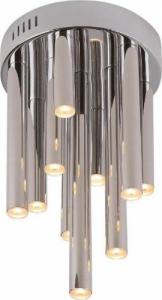 Lampa sufitowa MAXlight Plafon LAMPA sufitowa ORGANIC C0117D Maxlight okrągła OPRAWA metalowa do salonu LED 10W 3000K sople chrom 1