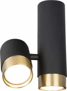 Lampa sufitowa MAXlight LAMPA sufitowa PUMA C0195 Maxlight metalowa OPRAWA loftowa tuby czarne złote 1