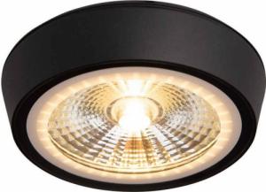 Lampa sufitowa MAXlight Natynkowa LAMPA okrągła CHARON C0208 Maxlight metalowy plafon LED 12W 3000K do łazienki sufitowy IP65 czarny 1