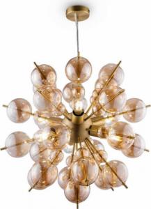 Lampa wisząca Maytoni Modernistyczna LAMPA wisząca BOLLA MOD133PL-06BS Maytoni szklane kulki zwis bursztynowy mosiądz 1