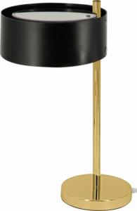 Lampa stołowa Mdeco Nocna LAMPKA stojąca DRS8006/1DTRBL MDECO abażurowa LAMPA stołowa do sypialni złota czarna 1