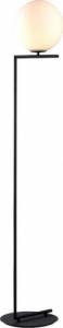 Lampa podłogowa Mdeco Stojąca LAMPA podłogowa CONDI MLM-7475/1 BL MDECO loftowa OPRAWA szklana kula ball czarna biała 3