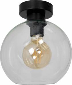 Lampa sufitowa Milagro Loftowa LAMPA sufitowa SOFIA MLP6573 Milagro szklana OPRAWA skandynawska kula czarna przezroczysta 1