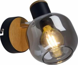 Kinkiet Nave Polska Loftowa LAMPA ścienna FUMOSO 1350022 Nave szklana OPRAWA regulowany kinkiet czarny przydymiony 1