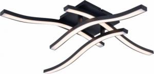 Lampa sufitowa Nave Polska Plafon LAMPA sufitowa ONDA 1361222 Nave wstążki OPRAWA metalowa LED 24W 3000K fale czarne 1
