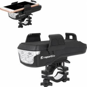 inSPORTline Uchwyt rowerowy na telefon z powerbankiem / latarką / klaksonem / bezprzewodową ładowarką inSPORTline Keporfun 4000mAh 2