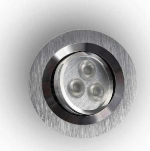 Orlicki Design Oczko LAMPA sufitowa Pio LED Orlicki Design metalowa OPRAWA okrągła LED 3W 3000K podtynkowa srebrna 1