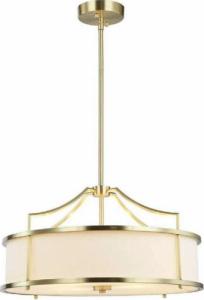 Lampa wisząca Orlicki Design LAMPA okrągła Stanza Old Gold M Orlicki Design abażurowa OPRAWA wisząca w stylu klasycznym kremowa złota 2