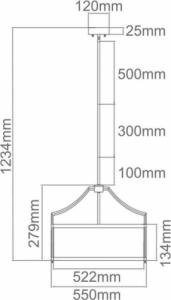 Lampa wisząca Orlicki Design LAMPA okrągła Stanza Old Gold M Orlicki Design abażurowa OPRAWA wisząca w stylu klasycznym kremowa złota 4