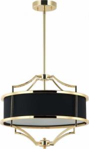 Lampa wisząca Orlicki Design LAMPA wisząca Stesso Gold Nero S Orlicki Design okrągła OPRAWA abażurowa w stylu klasycznym czarna złota 1