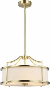 Lampa wisząca Orlicki Design LAMPA wisząca STANZA OLD GOLD S Orlicki Design okrągła OPRAWA abażurowa w stylu klasycznym kremowa złota 1
